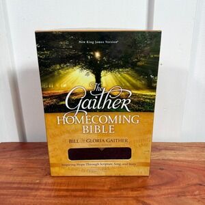 The Gaither Homecoming Bible NKJV Black Bonded Leather Bill Gloria Gaither Boxed